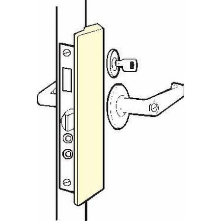 Don-Jo 1-1/2" x 8-7/8" Slimline Latch Protector for Outswing Doors LP2878PC